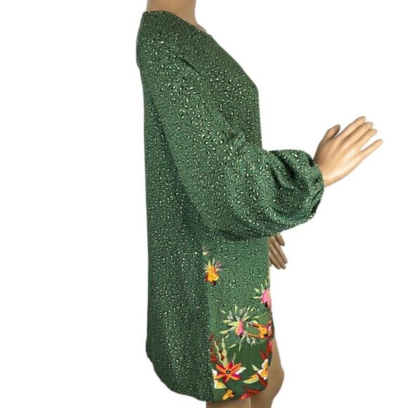 Bluesteel Women’s Brazilian Jungle Print Dress Size M Viscose Made In Brazil - Picture 2 of 8